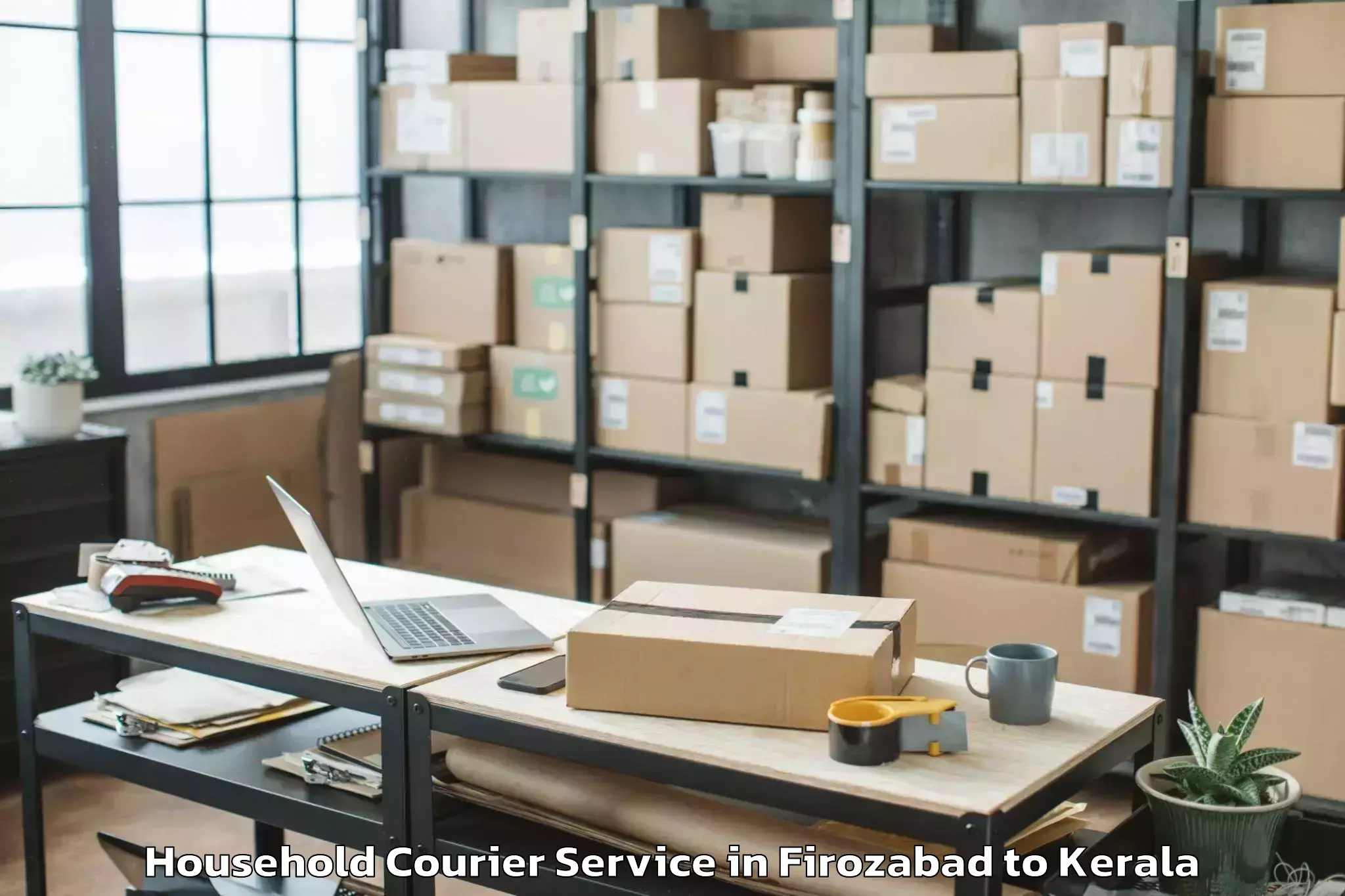 Professional Firozabad to Y Mall Thriprayar Household Courier